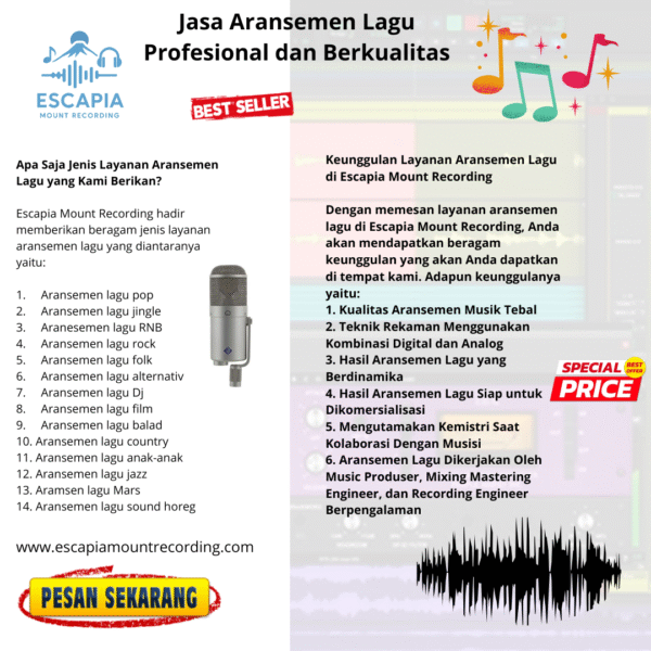 Jasa Aransemen Lagu Profesional dan Berkualitas