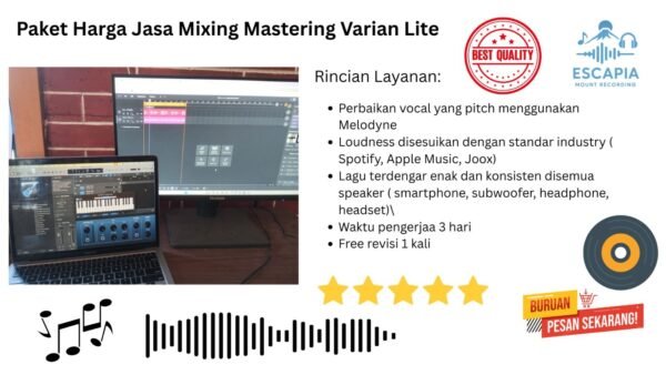 Paket Harga Jasa Mixing Mastering Varian Lite