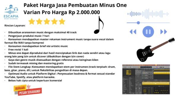 Paket Harga Jasa Pembuatan Minus One Varian Pro