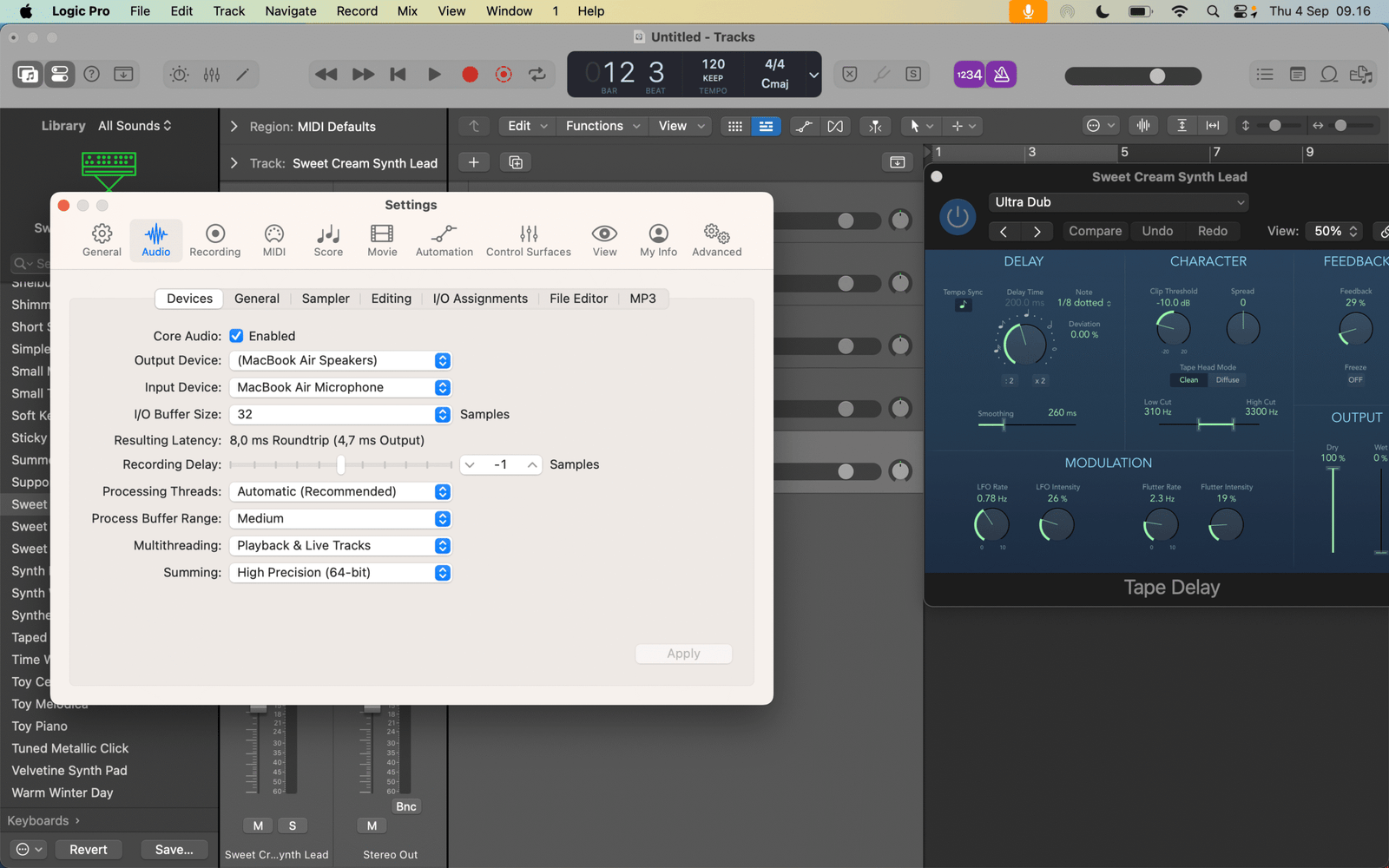 Mengatasi Latensi Saat Produksi Musik Studi Kasus Pada Logic Pro