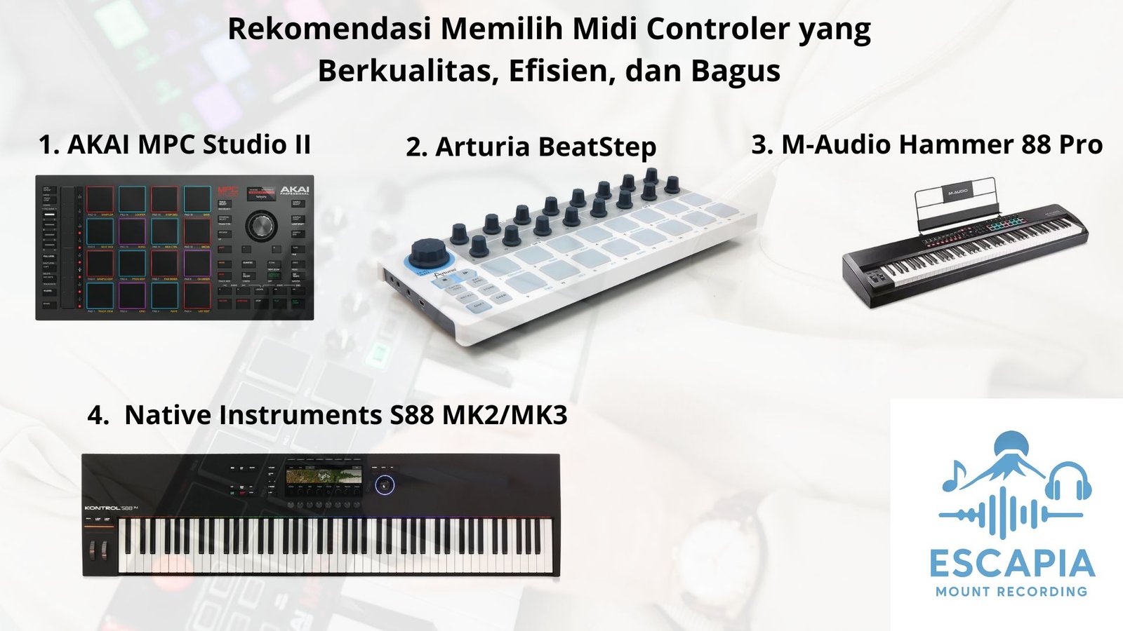 Rekomendasi Memilih Midi Controler yang Berkualitas, Efisien, dan Bagus