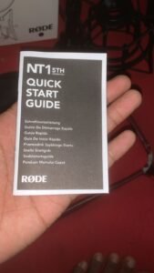 Quick Start Guide Rode NT1 5TH