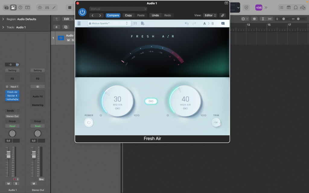 Tampilan Plugin Fresh Air