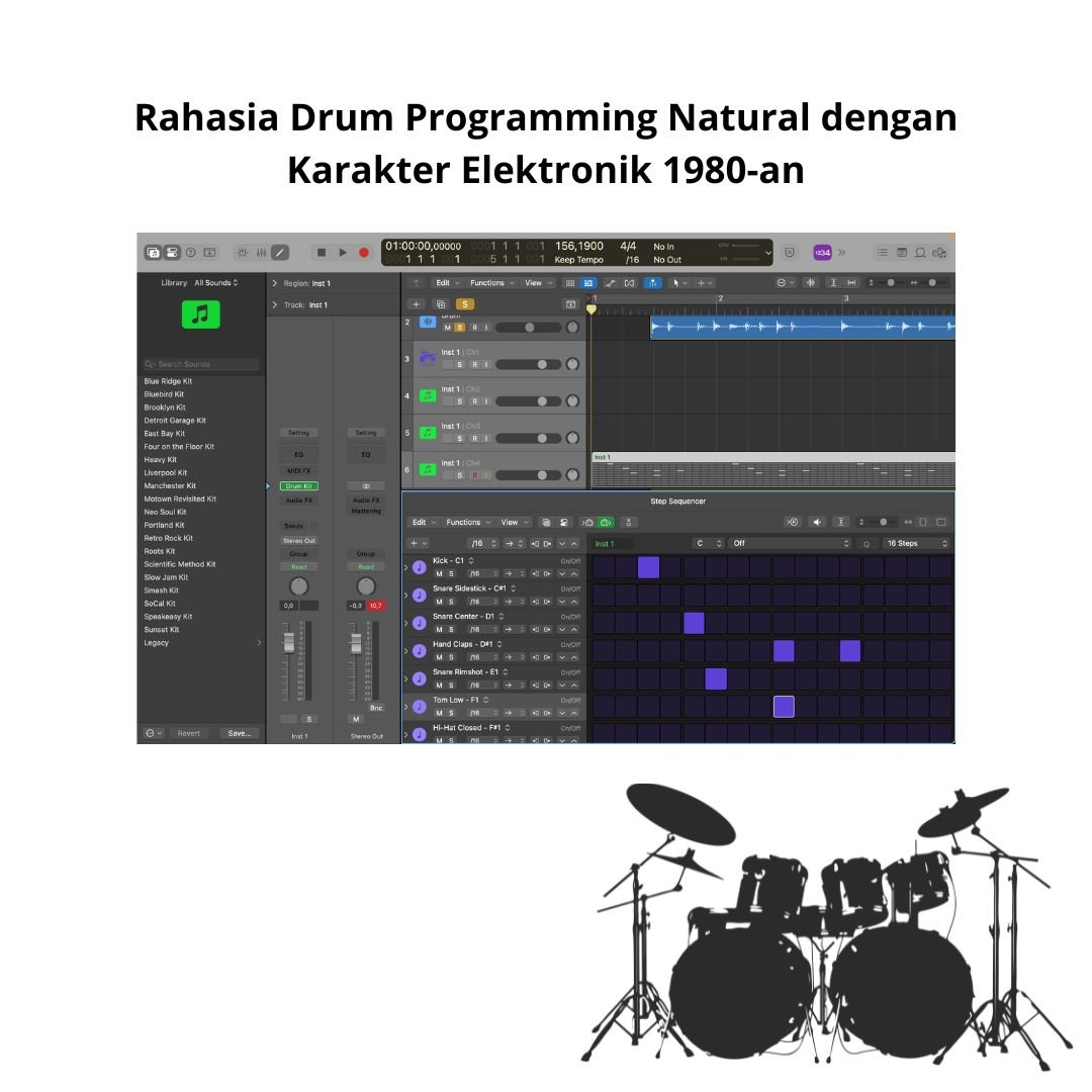Rahasia Drum Programming Natural dengan Karakter Elektronik 1980-an